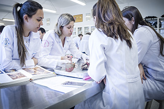 Laboratório de Anatomia Humana: são quatro laboratórios, que têm por objetivo o estudo e manuseio de modelos anatômicos e peças cadavéricas conservadas em solução de glicerina, bem como a dissecação e reparação das peças para estudo