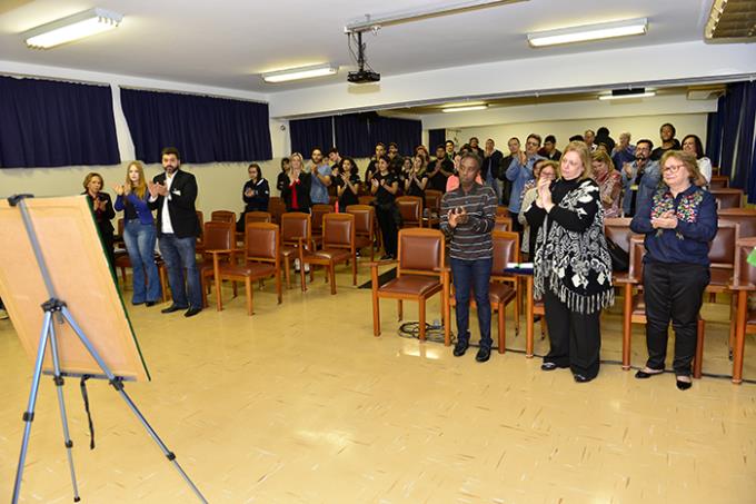 Homenagem no Auditório Cerejeiras, no bloco B1