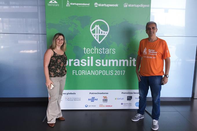 Angélica e Isique no Techstars Brasil Summit 2017