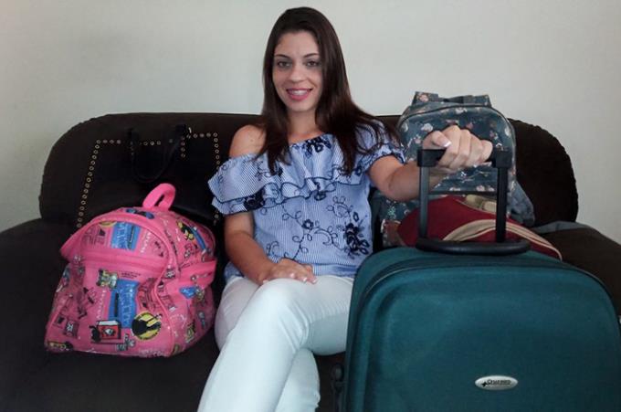 De malas prontas: Maria Júlia se mudará para Prudente, onde cursará Gastronomia na Unoeste