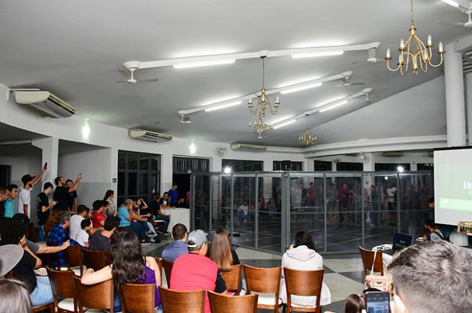 Arena montada no Salão Torre de Cristal, no campus II, foi o centro das atenções dos presentes