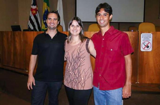 Família na Fipp! Irmãos de Marcelo (dir.), Danilo e Daniela, também estudaram na Fipp e atuam na área com sucesso