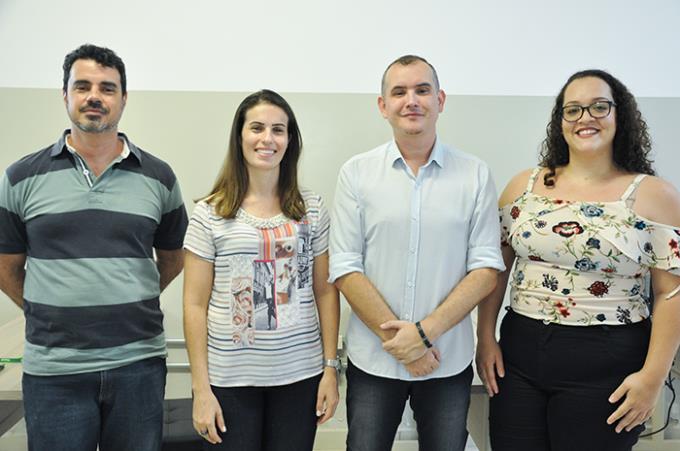 Doutores Giuffrida, Ana Paula e Pimenta Rodrigues, com Joyce Marinho