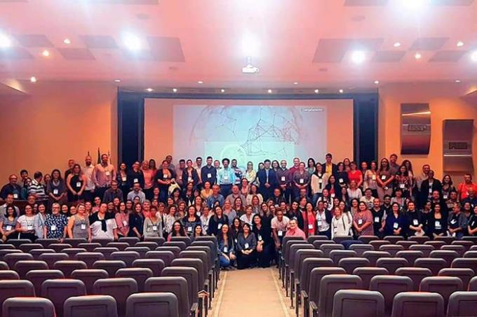 Representantes do CEP-Unoeste e outros envolvidos no treinamento