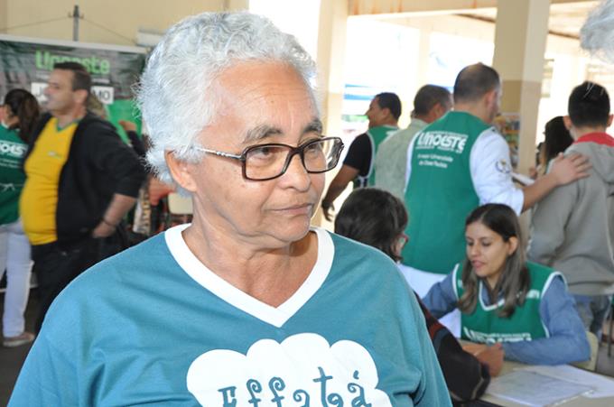 Doméstica Vilma: enaltece a importância do evento e elogia os atendimentos