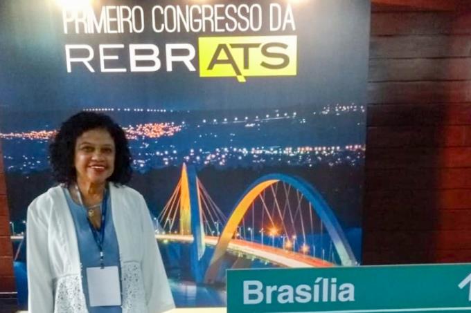 Dra. Edima de Souza Mattos durante o 1º Congresso da Rebrats