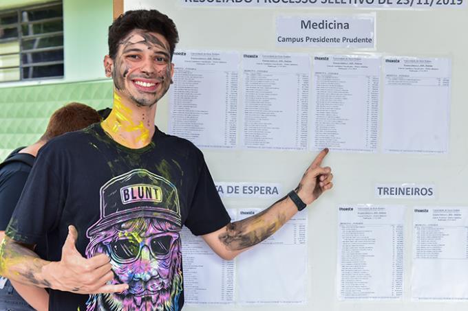 Vitor Figueiredo Galvanin conquistou o 1º lugar no curso mais concorrido do processo seletivo