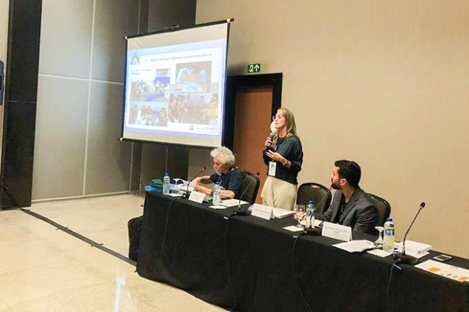 Sulamita abordou em sua palestra os indicadores para implantação e monitoramento do Uso Racional de Medicamentos (URM) em serviços de saúde