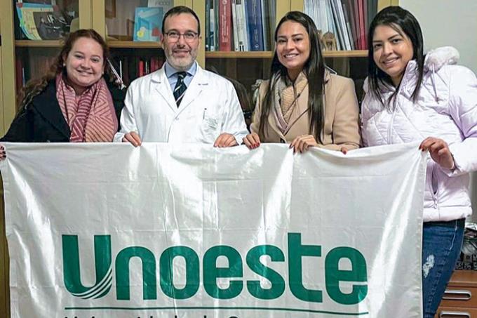 Alunas da Medicina obtiveram excelente proveito na Itália