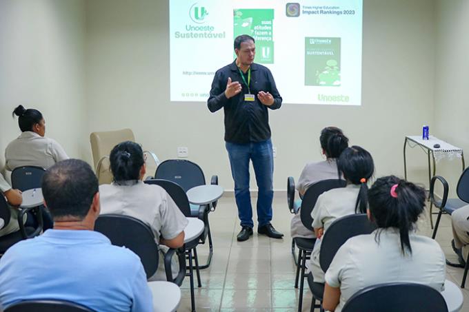 Programa Unoeste Sustentável realiza treinamento no AME