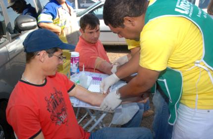 Blitz da Saúde teve participação de acadêmicos da Unoeste