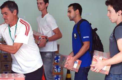 Gincana Esportiva Filantrópica arrecada 4,6 mil L de leite