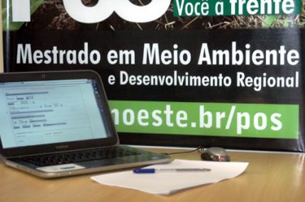 Mestrado em Meio Ambiente recebe inscrições até sexta-feira
