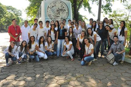 Estudo laboratorial de engenharia é demonstrado a visitantes