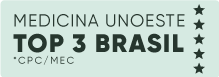 Selo Medicina Unoeste Top 3 Brasil