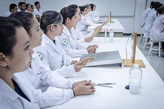 Laboratório de Fisiologia/Biofísica: amplia o conhecimento dos processos fisiológicos humanos, bem como sua relação e impacto nos diferentes órgãos e tecidos, além das atividades práticas que visam o estudo das biomoléculas constituintes do organismo, bem como os aspectos regulatórios relacionando sua importância com o estudo das doenças