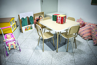 Sala de Ludoterapia: visa o atendimento às crianças em idade a partir de 4 anos, mediada por brinquedos