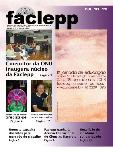 Caderno Faclepp nº 21