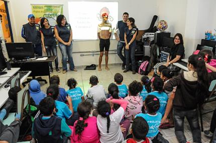 Projeto de educação ambiental é levado para Casa da Criança