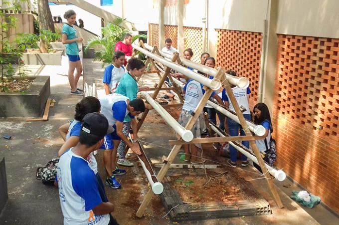 Escola estadual implanta horta com irrigação automatizada