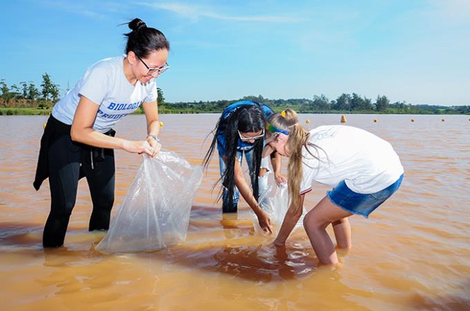 Balneário da Amizade ganha 1,5 mil peixes da Unoeste