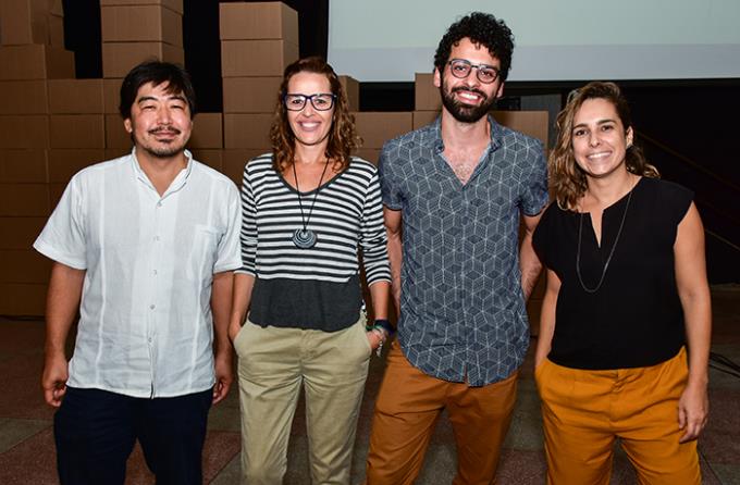 Cesar, Marcela, Andrei e Maíra