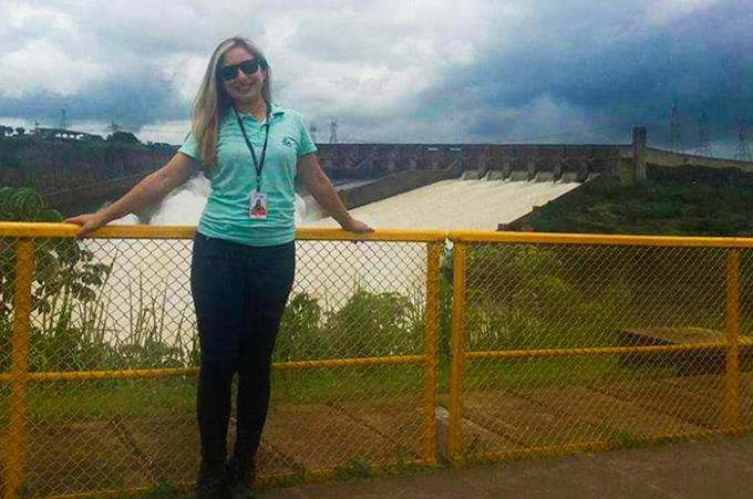 Engenheira na Itaipu Binacional, Thiciane Peres agora mora em Foz do Iguaçu (PR)