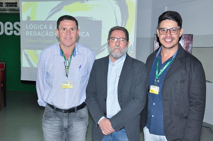 Doutores Carlos Tiritan, Gilson Volpato e Tiago Santos