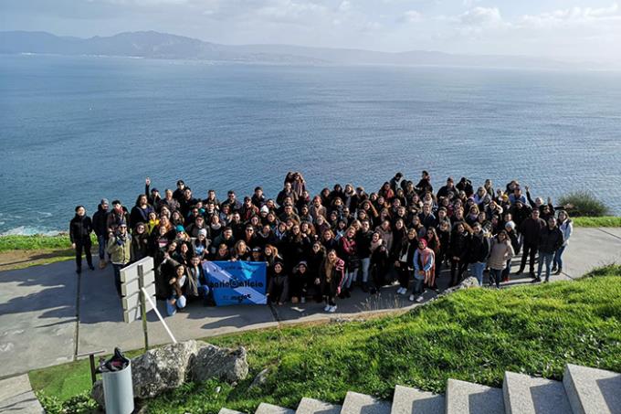 Excursão para Finisterre com o grupo de intercambiários Sharing Galícia