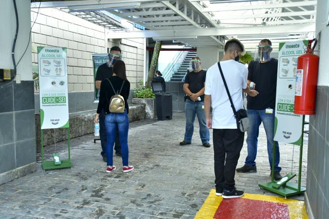 Processo seletivo foi realizado no Colégio Adélia Camargo, seguindo todos os protocolos de biossegurança