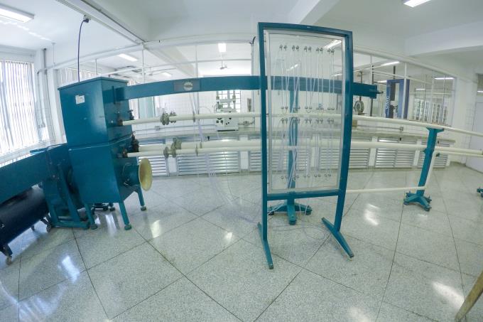 Laboratório de Hidráulica e Saneamento é um dos destaques da estrutura