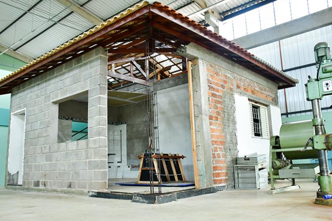 Casa Modelo permite a visualização de todas as etapas de construção de uma residência em proporções reais