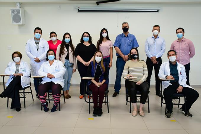 Participantes da visita no Ambulatório Pós-Covid