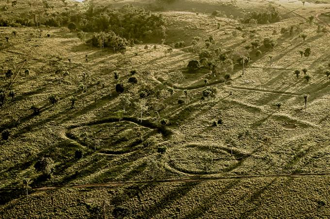 Registro fotográfico dos geoglifos da Amazônia feito por Diego
