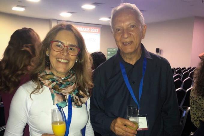 Dr. Euribel e a pesquisadora Fátima Ribeiro Dias, da Universidade Federal de Goiás 