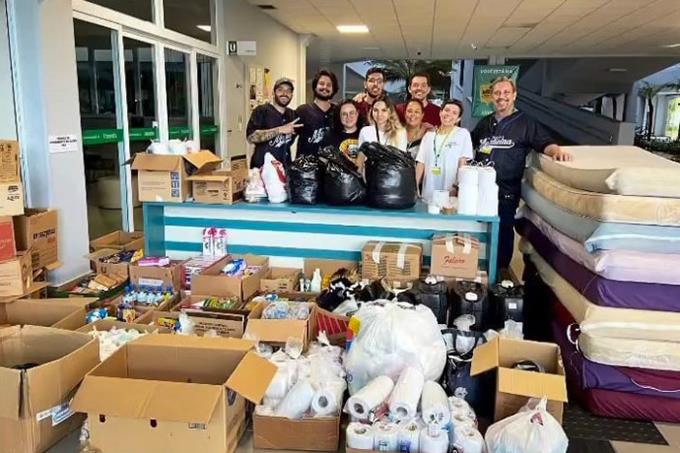 Doações da Unoeste auxiliam vítimas das chuvas em Guarujá 