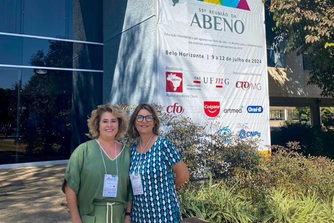 A coordenadora e a diretora do curso de Odontologia da Unoeste, doutoras Eliane Pizi e Cláudia Coelho