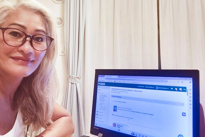 Maria do Carmo Yoshizawa mora em Kawagoe, no Japão, e cursa Educação Física EAD no polo da Unoeste que fica na cidade de Ota