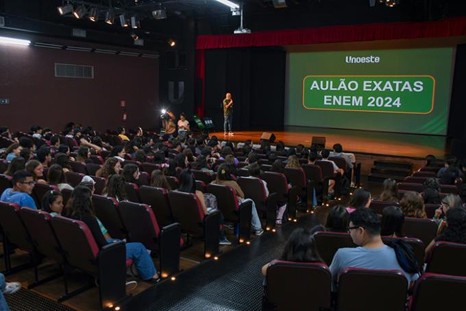 Aulão de Exatas do Enem agita campus 1 da Unoeste