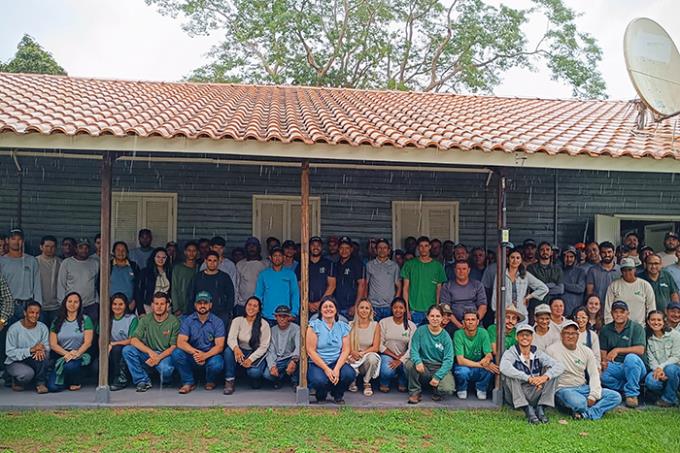 Parte dos participantes do treinamento 
