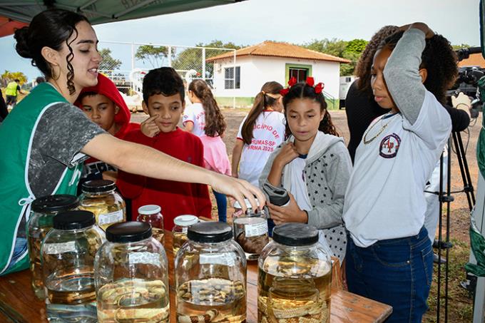 Exposição de material do Aecin – Acervo Educacional de Ciências Naturais