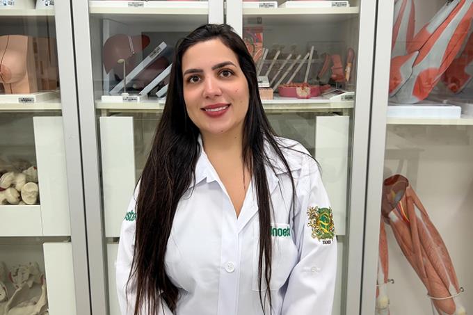 Gabriela Aragão, do Diretório Acadêmico de Medicina Guarujá, reforça qualidade da estrutura oferecida pela Unoeste