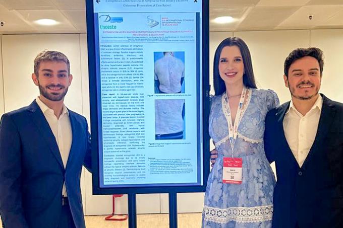Residentes em Dermatologia participam de congresso em Roma