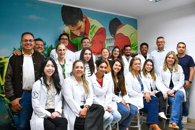 Equipe de Venceslau, professores e consultores da Boehringer Ingelheim:  Gilson Silva, Ronald Ricci e Gabriel Francisco 