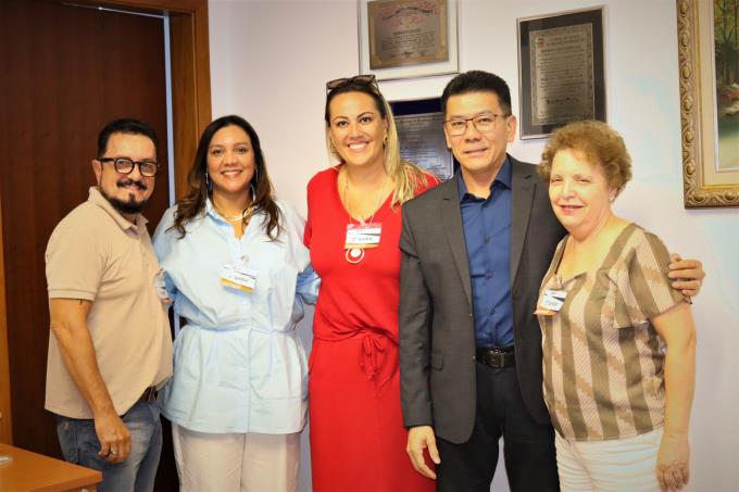 Josué Pantaleão, Danielle Santos, Karina Gomes, promotor Marcos Akira e Cidinha Martines  