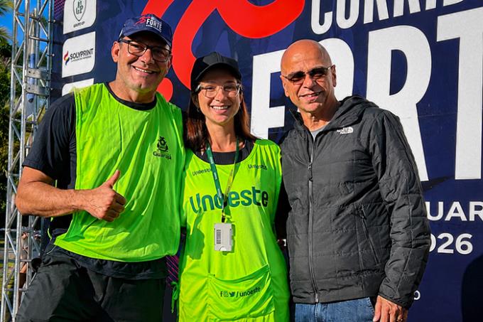 José Roberto Leopoldino Galvão, Erika Feltrini e o prefeito Farid Madi