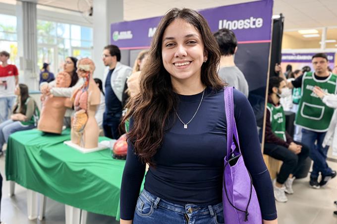 Ana Lívia Garcia participou das atividades de Medicina e reforçou o interesse por uma carreira que já fazia parte de seus planos