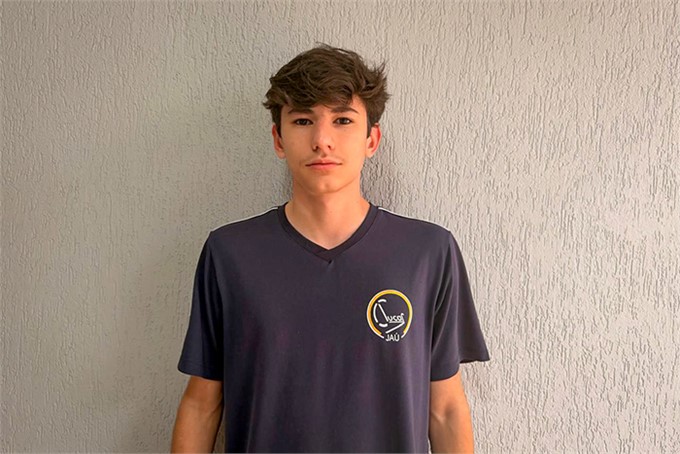 Luiz Felipe Barbosa de Cezare conquistou o 3º lugar no campus de Jaú no curso de Biomedicina