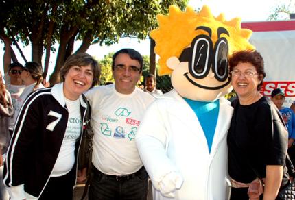 Mascote participa de primeira ação ambiental